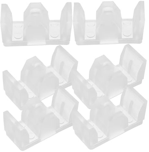 Gadpiparty 6pcs Leather Pad Shower Door Guide Block Rv Shower Door Water Stopper Bumper Bottom Sweep Glass Bumper