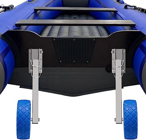 TkkMivcOC Heckräder Slipräder, Universell Aufblasbare Bootsanhänger-Räder, Schlauchboot Anhängerrad, Heckräder & Transporträder, Maximale Belastung 150 kg, 9,84-Zoll-Reifen