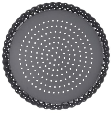 NAMOARLY Non-Stick Pizza Pan Mold Round Baking Tray for Homemade Pizza Holes Removable Bottom for Oven Use for Cheese and Cakes