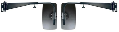 MelTruck® 2x Außenspiegel 330x185 mm ø14-20 und Spiegelhalter Lange: 530-780 mm ø17 mm für LKW Traktor Bagger