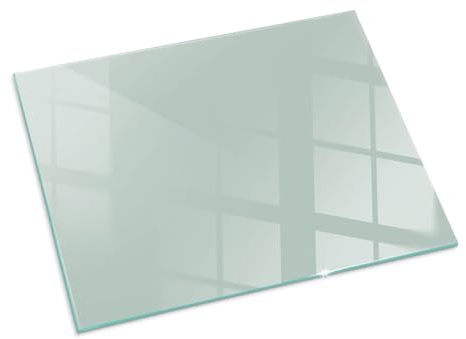 Panel Protección para Chimenea 80x60cm Protector de Suelo Chispas y Arañazos Protector Resistente a Altas Temperaturas Cristal Templado Decoración de la Sala de Estar - Color Verde Claro