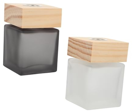 ARTSEWPLY Diffusore di Aromaterapia 100ml in Vetro Set 2 Bottiglie Bottiglie Vuote per Olio Essenziale per Camera da Letto e Bagno