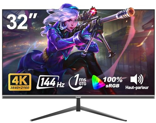 Gawfolk Schermo PC da 32 pollici 4KUHD 144Hz