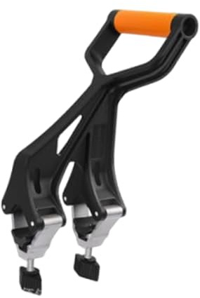 Folpus Rallonge de manche pour pelle à neige, accessoire robuste, ergonomique et à installation rapide, noir.