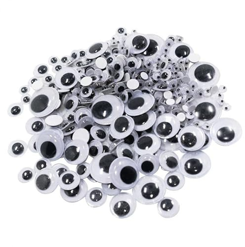 308 Pezzi Wiggle Eyes Occhi Mobili Rotondi per Artigianato Bambini Pupazzi Accessori Decorativi Creativi Adatti per Scuola attività Manuali