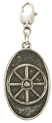 Alpenflüstern Trachten-Anhänger Maibaum Stellmacher für Charivari oder Trachtenkette (antik-silber-farben) AAH154