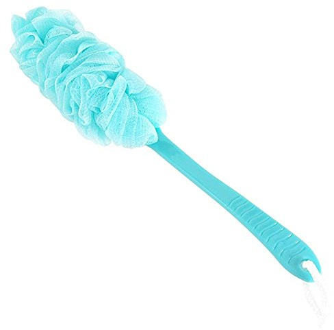 BeatlGem Brosse Bath Scrubber, Pinceau de Corps de Douche Longue poignée éponge, Brosse de Corps en Nylon pour Douche/Baignoire, Accessoires de Salle de Bain Utilitaire pour Hommes et Femmes (Bleu)