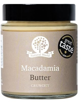 Nutural World - Krispigt Macadamianötsmör (170g) - 100% oblandad vara