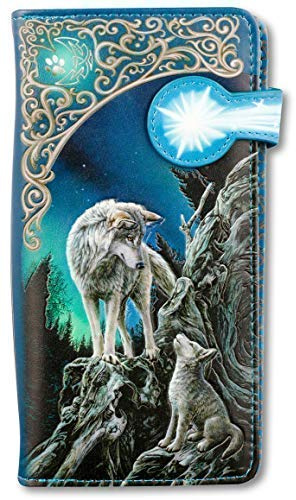 Fantasy-Geldbörse mit Wölfen - Guidance - geprägt | Geldbeutel, Mehrfarbig by Lisa Parker