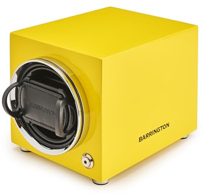 BARRINGTON | Uhrenbeweger Box für Einzeluhren - Electric Yellow Flex Kissen