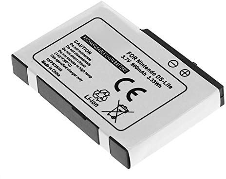 subtel Batteria USG-001,USG-003 compatibile con Nintendo DS/DS Lite Ricambio da 900mAh per controller console giochi palmare
