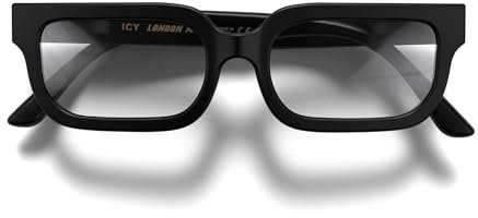 LONDON MOLE® Icy reading glasses | Cool rectangular shaped readers | Men’s Women’s Unisex | Spring hinges