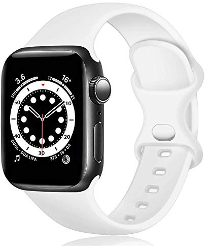 TopPerfekt Silicone Strap Compatible with Apple Watch Strap 38mm 40mm 41mm 42mm 44mm 45mm 46mm 49mm, Silicone Replacement Watch Band Straps for iWatch Series 11 10 9 8 7 6 5 4 3 2 1 SE