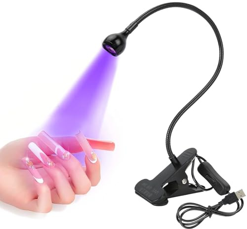 mumisuto Lampada uv Led Unghie, LED USB 3W UV, Lampada per polimerizzazione Colla UV, Luce Ultravioletta LED viola USB, per l'indurimento della Resina