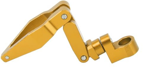 Bremskabelrohrklemme, Universelle Passform, CNC-Bearbeitung, Eloxiert, Faltbar, Motorrad-Ölrohr-Kabelklemme, Rostfrei, für Elektroroller für ATV (GOLD)