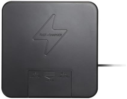 Jiqoe Kabelloser QC3.0-Adapter Desktop Integrierte Stromversorgung Kabelloses Ladepad 12