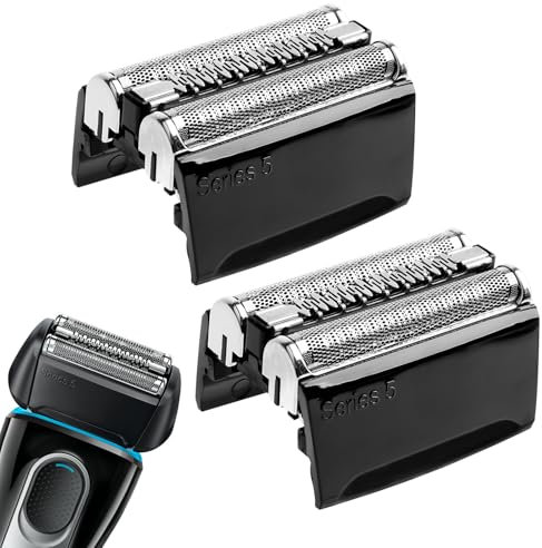 2 Stück 52B Scherkopf Serie 5, Elektrischer S5 Rasierkopf Kompatibel Mit Series 5, S5 Scherkopf Ersatzscherteil Folienkopf Zubehör für Series 5 5020s 5030s 5050cc 5070cc 5090cc