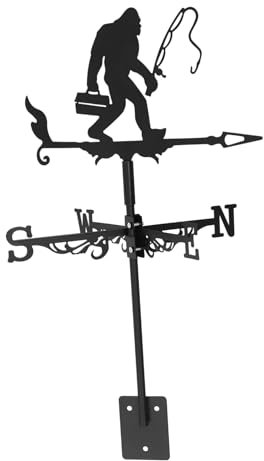 Toddmomy Girouette pour Jardin Thème Pêche Aux Gorilles Girouette Météo Et Moulin à Vent Produit Décoratif
