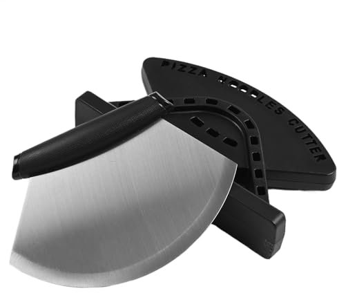 Pizza Cutter, Stainless Steel Pizza Cutter Semicircular Cheese Slicer, Stainless Steel Ergonomic Baking Tools, Kitchen Aid, Pizza Cutter Wheel for Cutting Pizza, Cheese, Dough