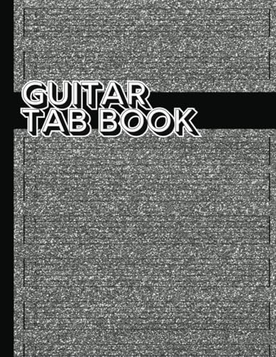 Guitar Tabs Notebook Blank Tablature Sheet Music Paper for Guitarists Black Sparkle: Musicians Songwriting & Music Composition Book 150 Pages 8.5 x 11 Paperback