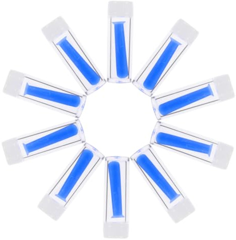 OATIPHO Kit de Reparación para Lentes de Contacto 10 Piezas de Ventosas de Silicona Azul, Compacto y Portátil para Quitar Lentes de Contacto Seguro y Cómodo