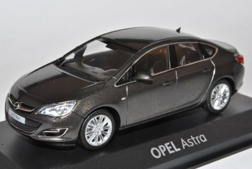 alles-meine.de GmbH Opel Astra J Limousine Grau Ab 2012 1/43 Minichamps Modell Auto mit individiuellem Wunschkennzeichen