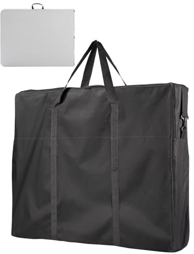 Boseago Folding Table Storage Bag, 600D Oxford Waterproof Outdoor Folding Camping Table Carrying Bag Heavy Duty with Shoulder Strap,Multifunctional Bag 94x79x11.5 cm