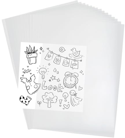 Fogli Carta da Lucido Stampabile A4 – Kievano 110 g/m², 100 Fogli Carta Trasparente Stampabile per Disegno, Ricalco, Architettura, Calco e Progetti Creativi