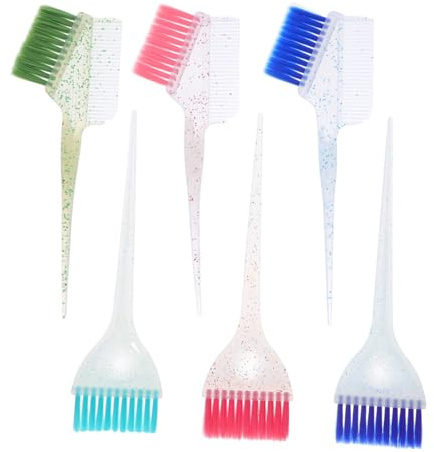 PENIKOKO Haarfärbekamm Detailpinsel für Damen Professioneller Haarfärbepinsel und Stielkamm zum Färben und Tönen für Haartypen