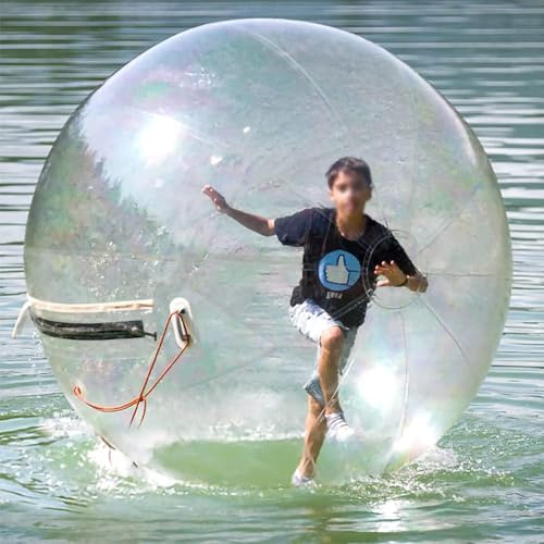 Pelota Inflable para Caminar sobre el Agua, Bola rodante, Bola Zorb Inflable, diseño de Cremallera, para áreas de Juegos, Parques oceánicos o Equipos de Artes escénicas 1.8m