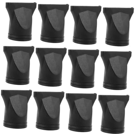 Ipetboom 12 Pezzi Ugello per Asciugacapelli Nero Diffusore di Ricambio Strumento per Styling Sostituzione Ugello per Asciugacapelli per Parrucchieri