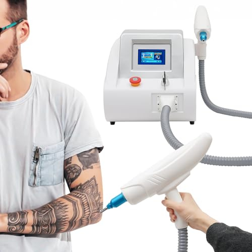 Professionell laser tatueringsborttagningsmaskin 532 nm/1064nm, 310W pigmentborttagning för ögonbryn, tatueringsborttagningsmaskin, tatueringsborttagningsset med 3 laserhuvuden, ansiktsskönhetsmaskin