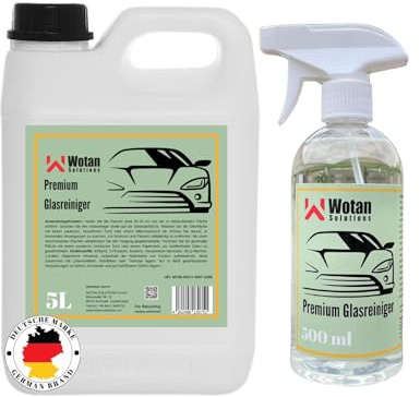 5 Liter +500 ml Wotan's Premium Glasreiniger Scheibenreiniger Fenster Bad Spiegel Dusche Reiniger