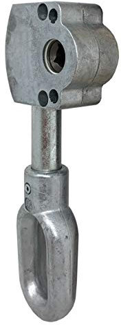 DIWARO.® | Schneckengetriebe für Markisen | 3:1 | ovale Zinköse | 7mm Innenvierkant | Markisengetriebe