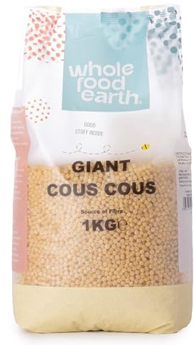 Wholefood Earth Couscous géant, 1 kg - Sans OGM - Naturel - Source de fibres
