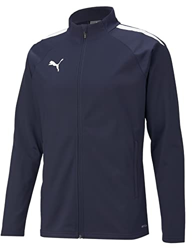 PUMA Team Liga Training Jacket Chaquetas atléticas de Calentamiento y Pista, Peacoat White, S para Hombre
