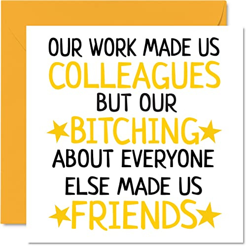 Stuff4 Sorry Your Leaving Good Luck In Your New Job Karte 145 mm x 145 mm | Chance Kollegen B*tching Friends