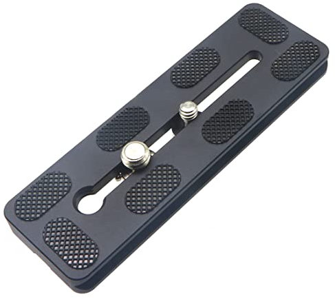 HITHUT 120mm Universal Quick Release QR Plate with 1/4 and 3/8 Mounting Screw for Tripod Mount Ball Head DSLR Camera Arca Swiss Compatible