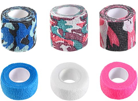 Eco-Fused Selbstklebender Verband - Verletzungsbandage für Haustiere, Hunde, Katzen, Pferde - 6er-Pack - Hundebandagen für Beine - Verhindert das Belecken - Klebt Nicht am Haar