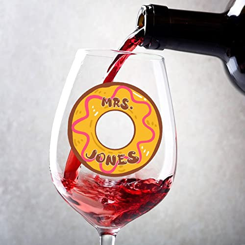 Rimego Juego de 2 copas de vino tinto personalizadas, copas de vino de Navidad de 11 onzas, copas de vino de tallo largo, copas de vino tinto