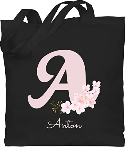 Geschenk mit Namen personalisiert by Shirtracer - Baumwolltasche - Initialen - Personalisierte Geschenke mit Anfangsbuchstaben I Geschenkideen mit Namen