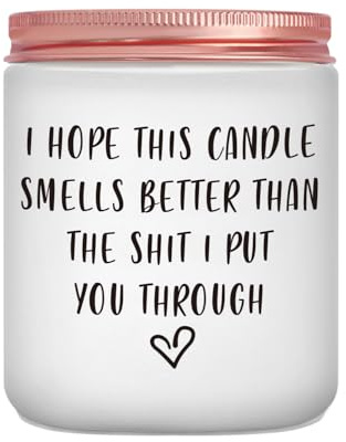 Mrssbea Scented Candle Gifts for Women, Mum, Her - I'm Sorry I Love You Gifts, Funny Apology, Christmas, Birthday Gift for Women, Mum, Granny, Wife, Girlfriend, Friends, BFF, Best Friends, Sister