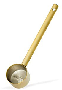 Cucharas de cocina Cuchara de medición de acero inoxidable Mango largo Cucharada Cucharada Polvo Matcha Polvo Polvo Cuchara cuantitativa 8G cucharas de mesa (Color : A)