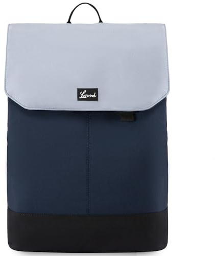 LOVEVOOK Rucksack Herren & Damen, Laptop Schulrucksack Mädchen Teenager mit 15,6 Zoll Laptopfach, Wasserdichter Schultasche Groß Daypack Cityrucksack Elegant Tasche für Schule Uni Reise Büro, Blau