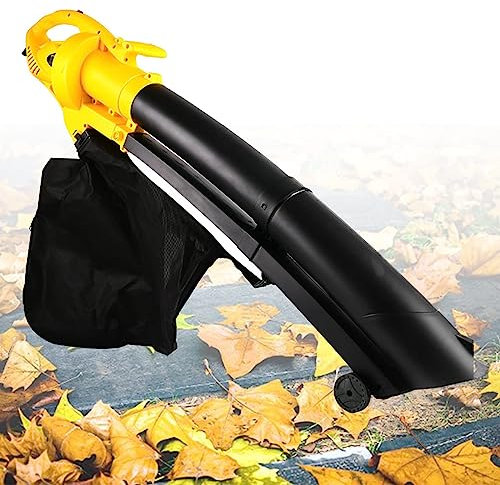 KAKETE Soplador de Hojas Gardens de 3000 W Aspirador y triturador de jardín 3 en 1, con Bolsa de Recogida de Hojas de 35 l, relación de trituración de 10:1, 270 km/h, 13,2 m³/min, soplador de Hojas