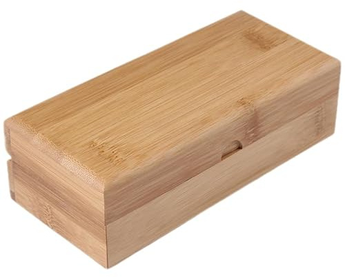 Anneome Brillenbox Lagerkistenbehälter Einzelnes Brillenetui Aufbewahrungsbehälter Für Gläser Brillenbehälter Brillenschutz Organizer Für Brillenetui Aus Holz Bambus Hölzern Holzkasten