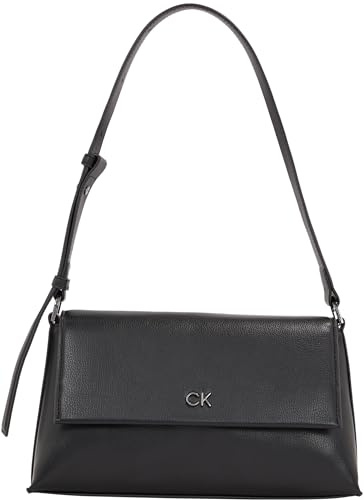 Calvin Klein Damen Schultertasche Daily Shoulder Bag mit verstellbarem Riemen, Schwarz (Ck Black), Einheitsgröße