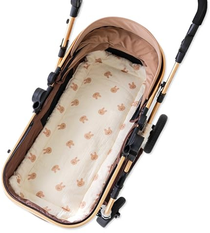 SONARIN Warm Baby Stroller Seat Liner,Soft Thick Pushchair Seat Liner Baby Stroller Cushion Seat Insert Pad Universal for Pushchair Pram Buggy Car Seat High Chair(Bunny)