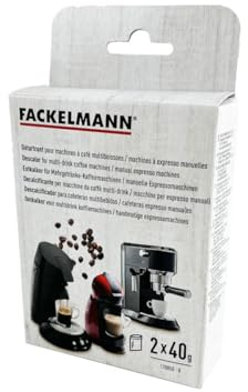 Fackelmann 128850 Détartrant pour Machine à Café, Entretien Machine à Cafés, à Capsules, à Expresso, Acide Citrique