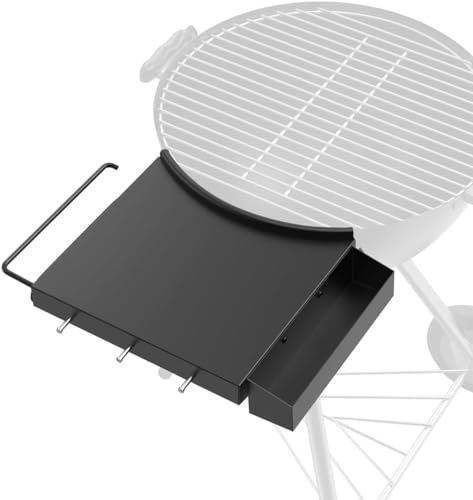 SafBbcue Grill Beistelltisch Ablage für 45,7 cm Holzkohle-Kugelgrills, Weber Original 45,7 cm Tisch, Weber Master-Touch 45,7 cm Kugelkohlegrill Tischablage, Weber BBQ 45,7 cm CCG-290 Kugelgrill